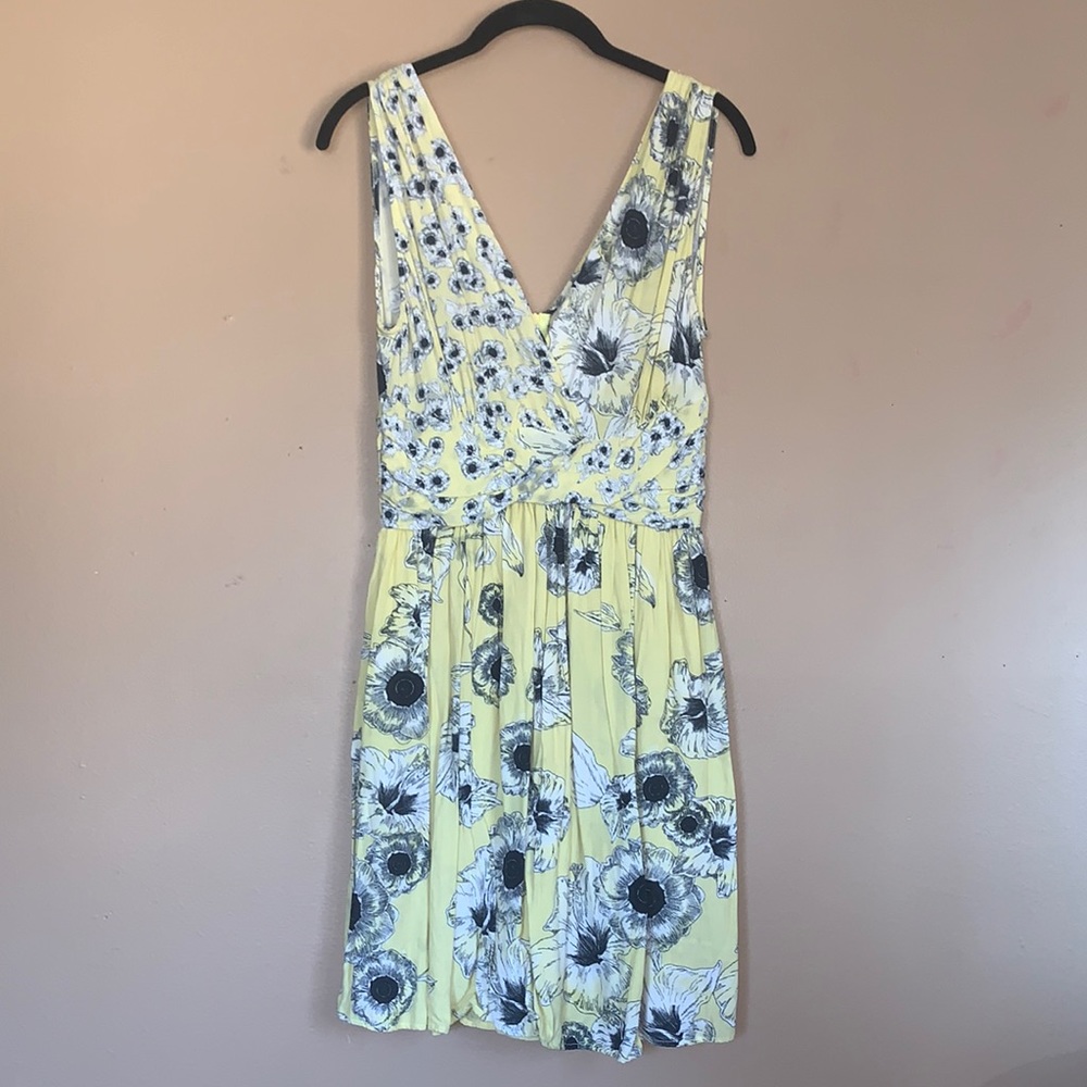 Zara Floral V-neck Mini Dress